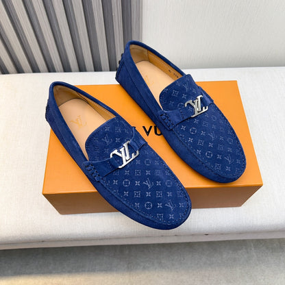 Louis Vuitton Pebbled Leather Driving Shoes