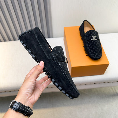 Louis Vuitton Pebbled Leather Driving Shoes