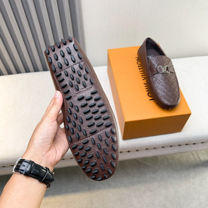 Louis Vuitton Pebbled Leather Driving Shoes