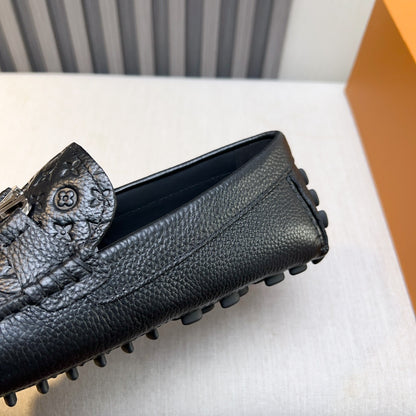 Louis Vuitton Pebbled Leather Driving Shoes