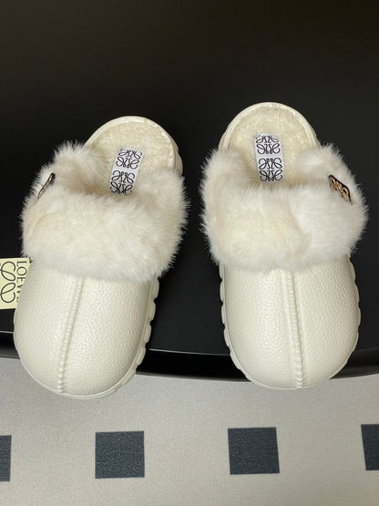 Loewe Wool Thick-Sole Mules – 25SS