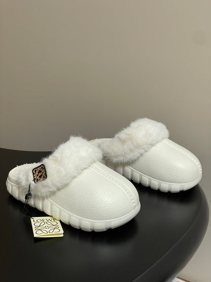 Loewe Wool Thick-Sole Mules – 25SS