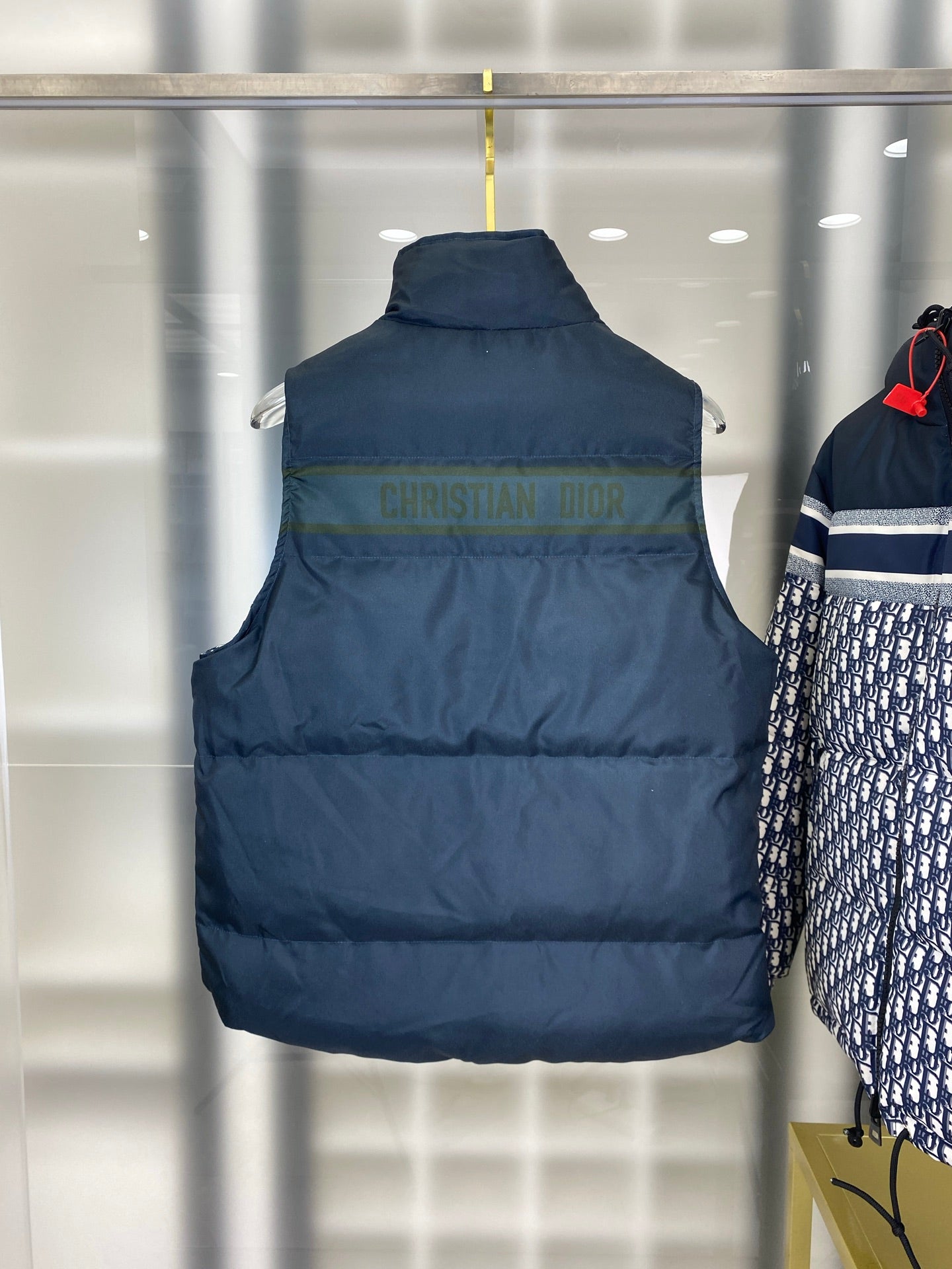 Dior Full Print Jacquard Reversible Down Vest – 22FW