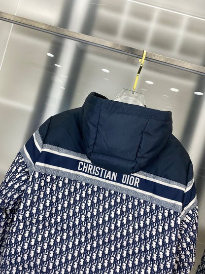 Dior Full Print Jacquard Reversible Puffer Jacket – 25FW