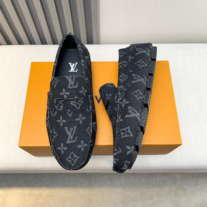 Louis Vuitton Pebbled Leather Driving Shoes