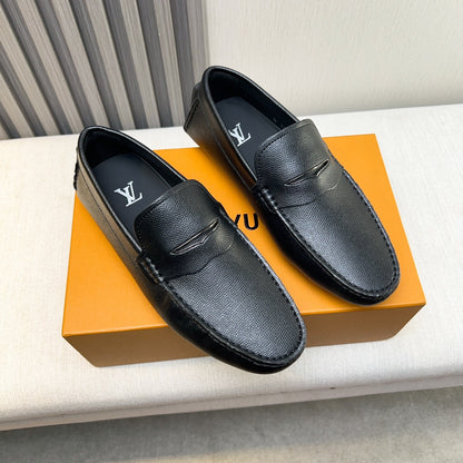 Louis Vuitton Pebbled Leather Driving Shoes