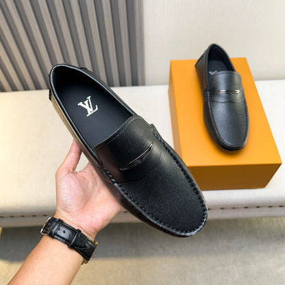 Louis Vuitton Pebbled Leather Driving Shoes