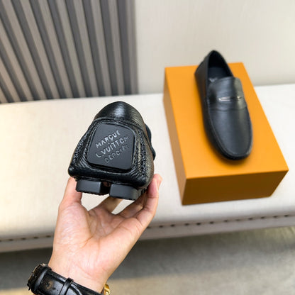Louis Vuitton Pebbled Leather Driving Shoes