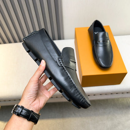 Louis Vuitton Pebbled Leather Driving Shoes