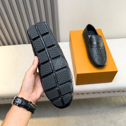 Louis Vuitton Pebbled Leather Driving Shoes