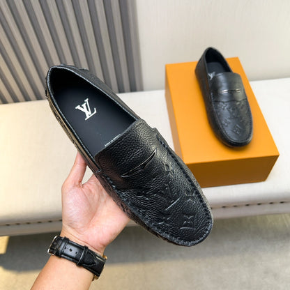 Louis Vuitton Pebbled Leather Driving Shoes