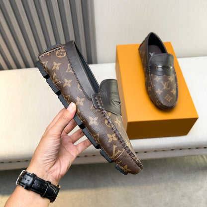 Louis Vuitton Pebbled Leather Driving Shoes