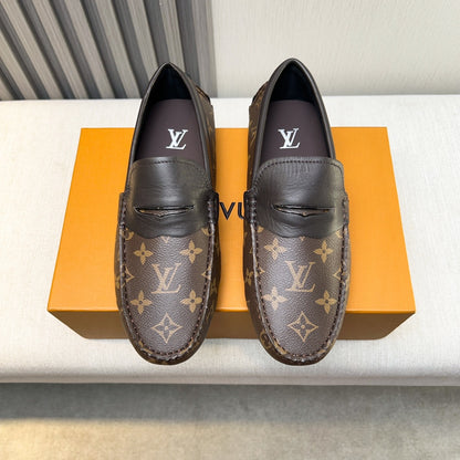 Louis Vuitton Pebbled Leather Driving Shoes