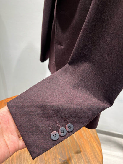 Zegna Men's Wool Houndstooth Blazer – 2025FW
