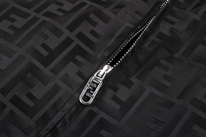 Fendi Stand-Collar Nylon Bomber Jacket