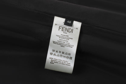 Fendi Stand-Collar Nylon Bomber Jacket