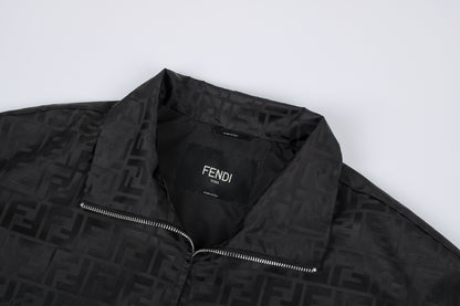 Fendi Stand-Collar Nylon Bomber Jacket