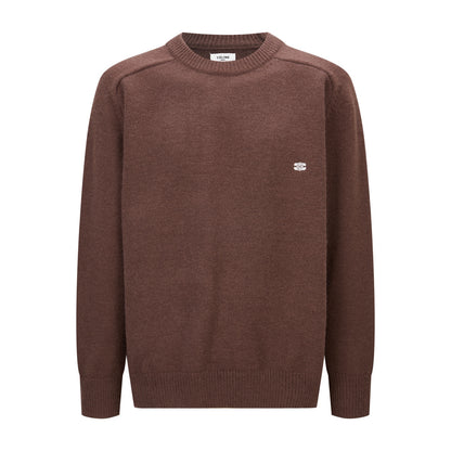 Celine Triomphe Embroidered Knit Sweater