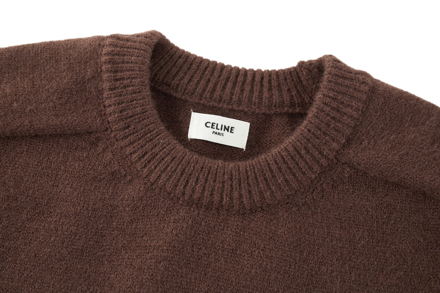 Celine Triomphe Embroidered Knit Sweater
