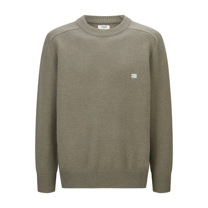 Celine Triomphe Embroidered Knit Sweater