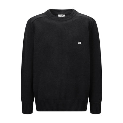 Celine Triomphe Embroidered Knit Sweater