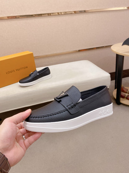 Louis Vuitton New Release Luxury Leather Loafers