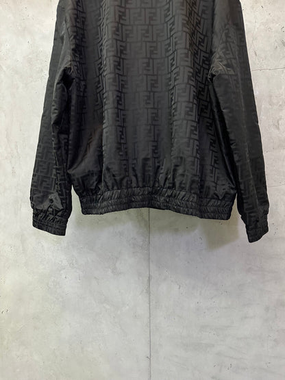 Fendi Stand Collar Nylon Bomber Jacket