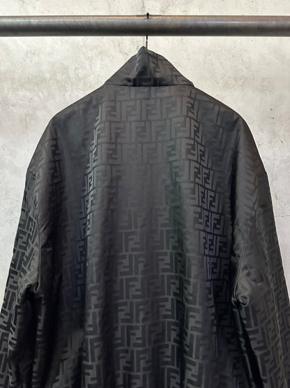 Fendi Stand Collar Nylon Bomber Jacket