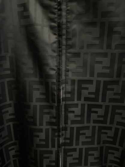 Fendi Stand Collar Nylon Bomber Jacket