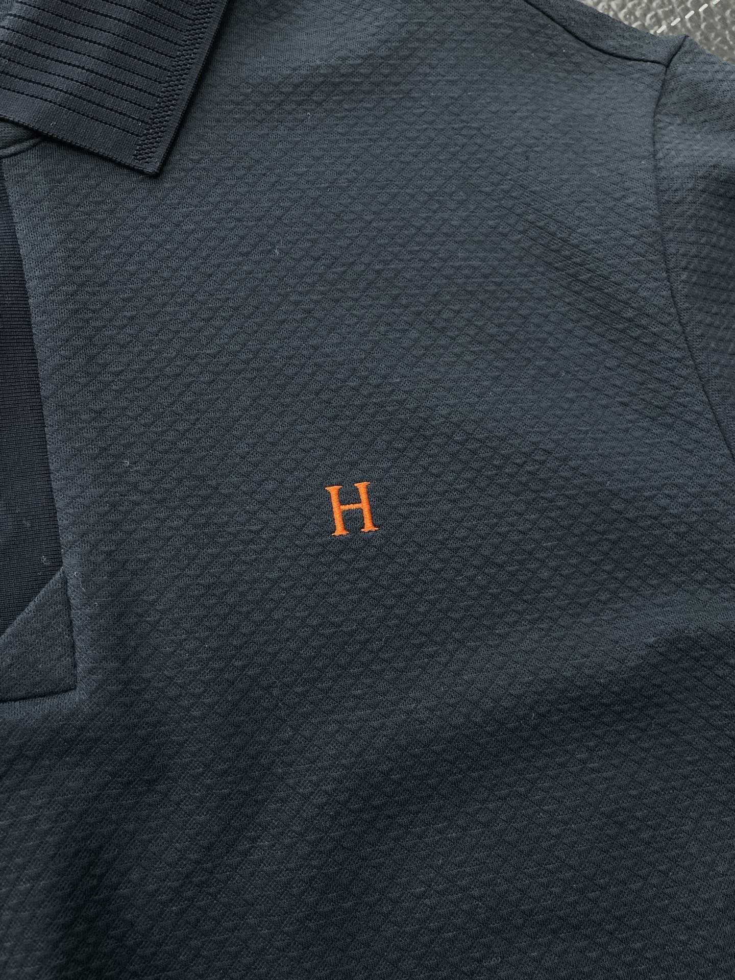 Hermès Men's Casual Long Sleeve Polo Shirt