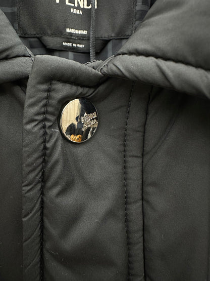 Fendi Black Collar Padded Jacket