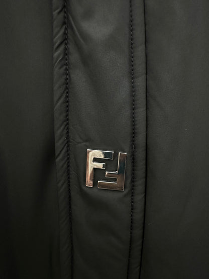 Fendi Black Collar Padded Jacket