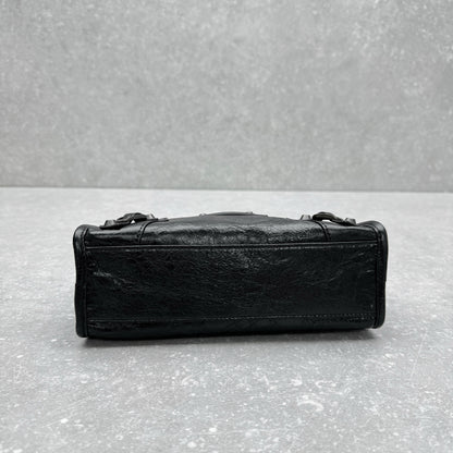 Balenciaga Le City Mini Bag – Oil-Waxed Black