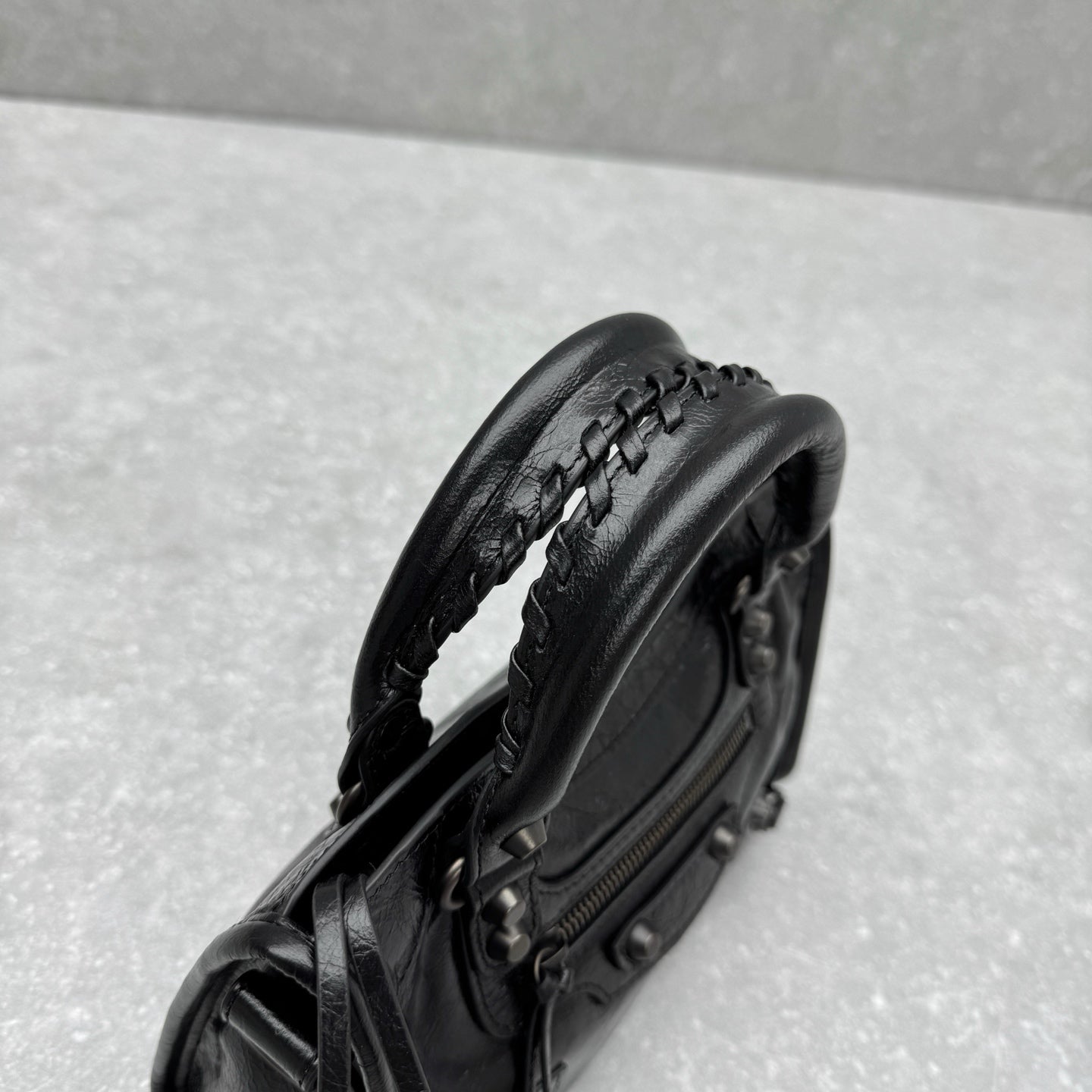 Balenciaga Le City Mini Bag – Oil-Waxed Black