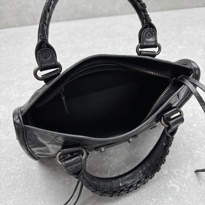 Balenciaga Le City Mini Bag – Oil-Waxed Black