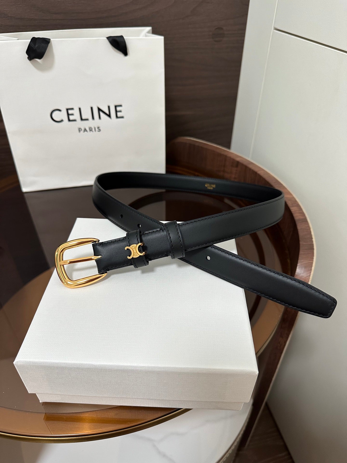 Celine Vivienne Taurillon 25mm Belt