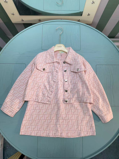 Fendi Kids Two-Piece Set (Jacket & Dress) – 2025SS