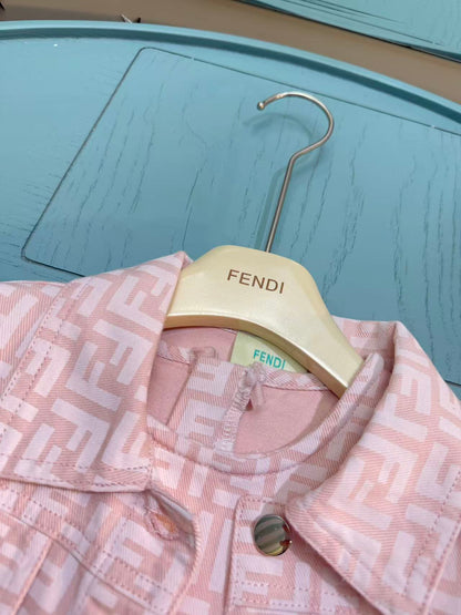 Fendi Kids Two-Piece Set (Jacket & Dress) – 2025SS