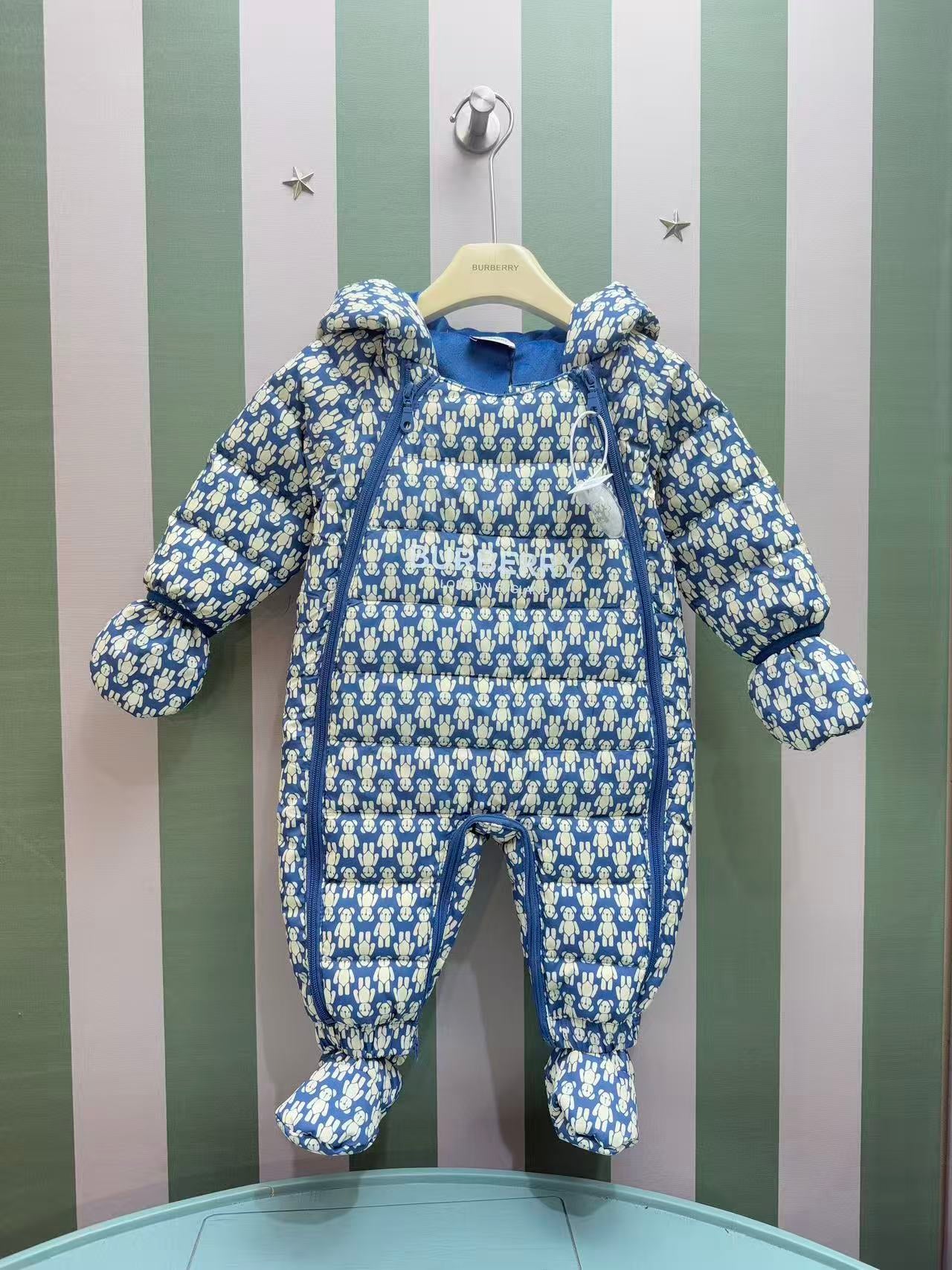 Burberry Infant Padded Romper Three-Piece Set – 2025FW