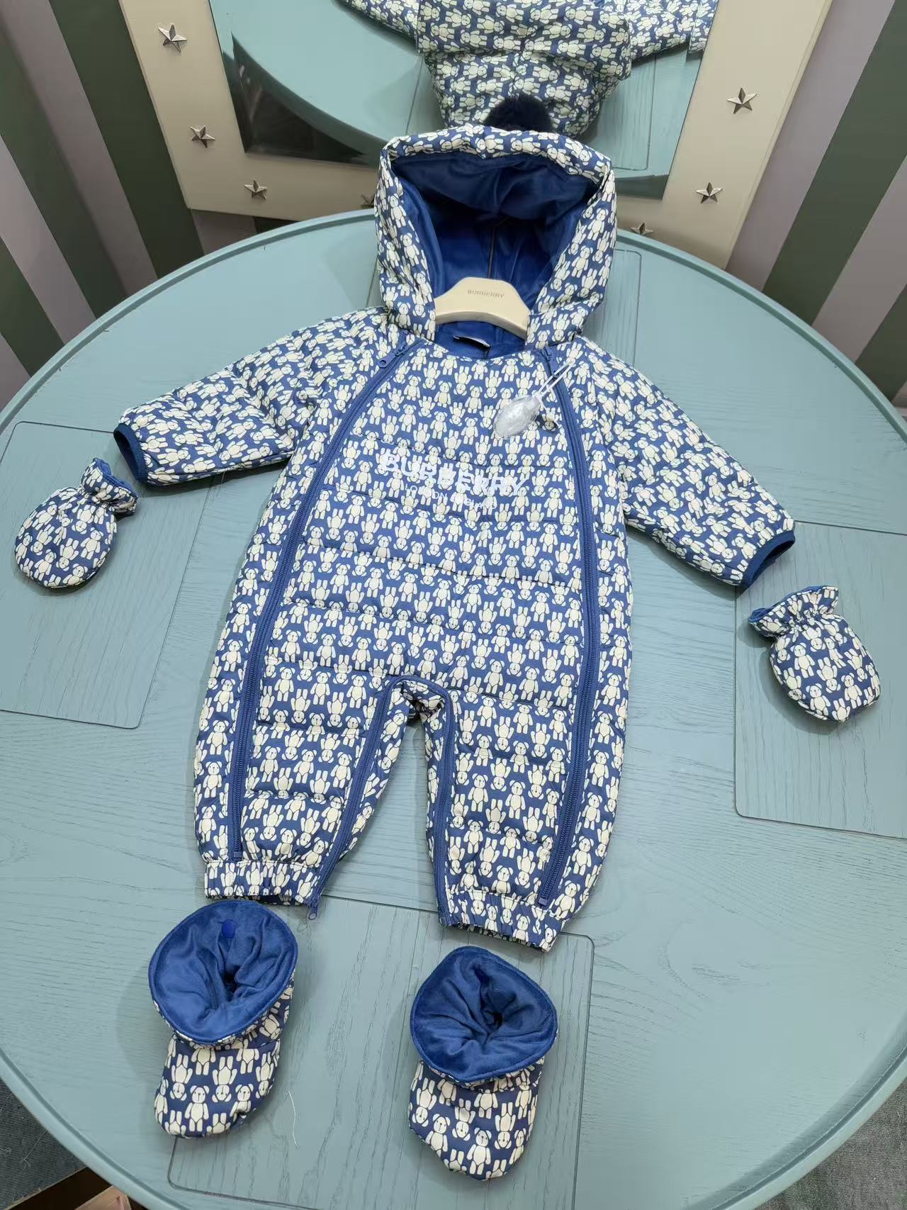 Burberry Infant Padded Romper Three-Piece Set – 2025FW