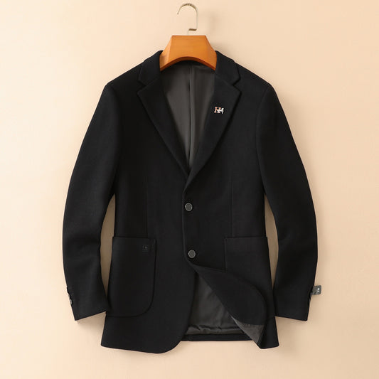 Hermès Men's Wool Houndstooth Blazer – 2025FW