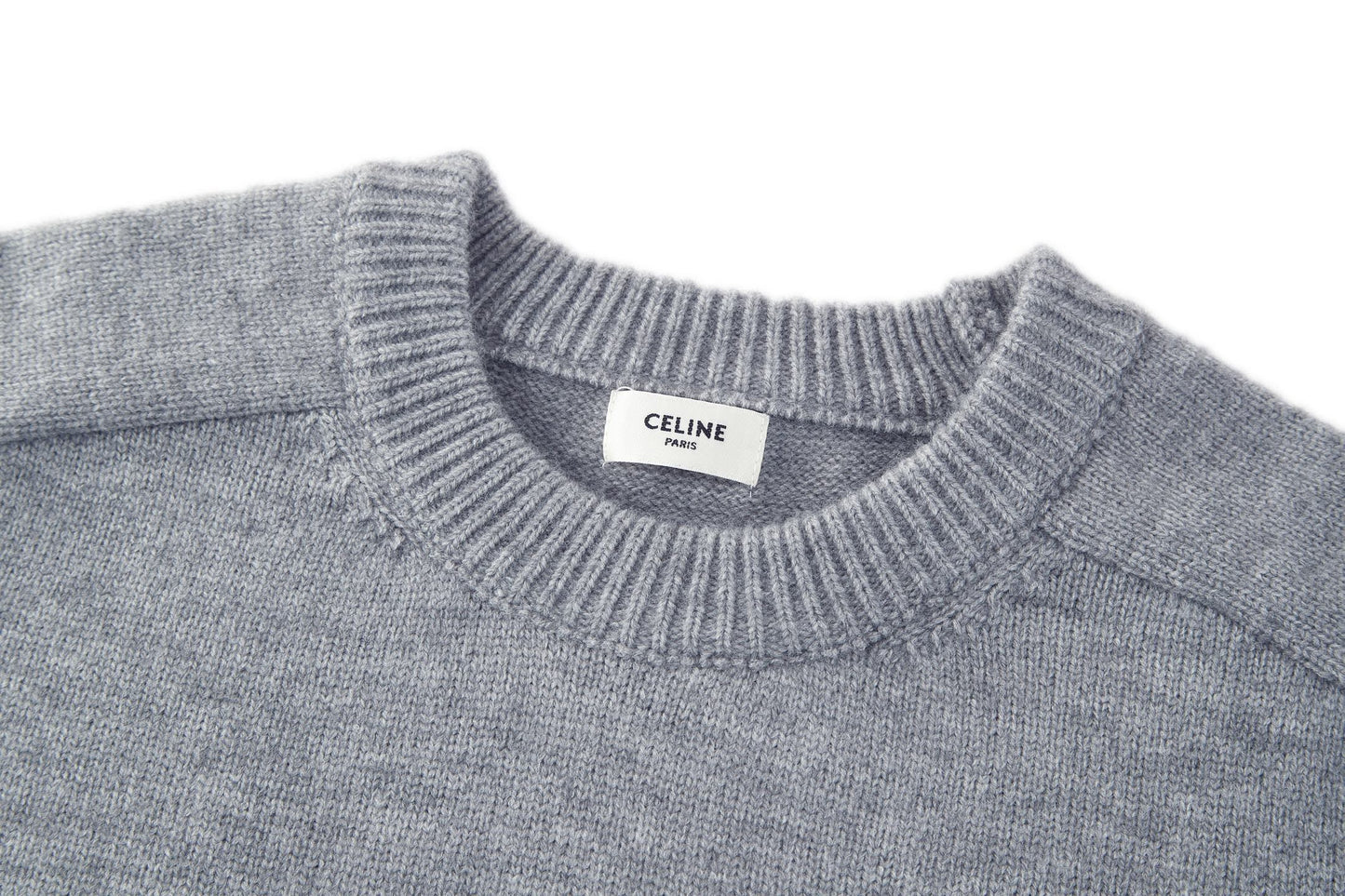 Celine Triomphe Embroidered Knit Sweater
