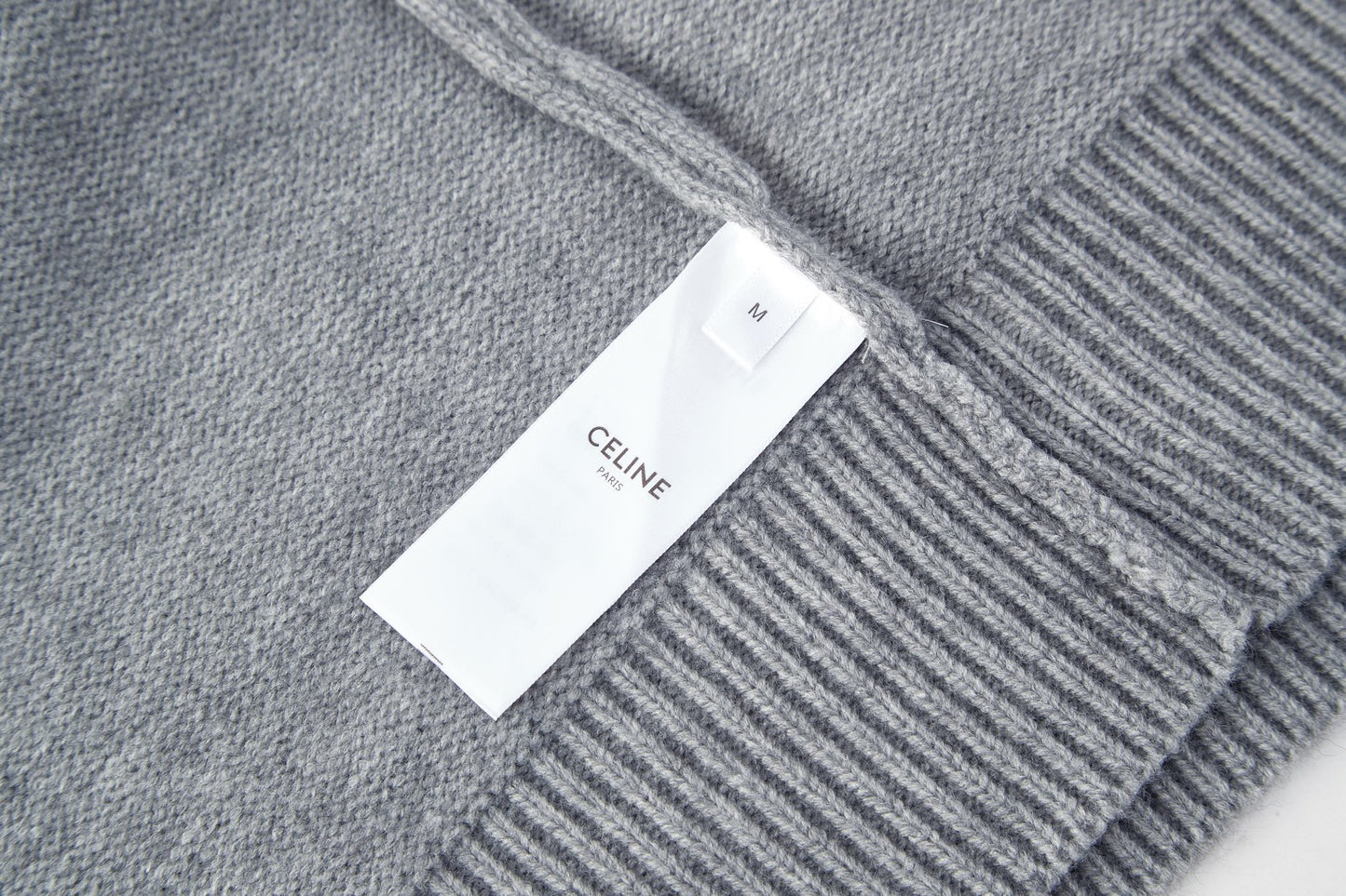 Celine Triomphe Embroidered Knit Sweater