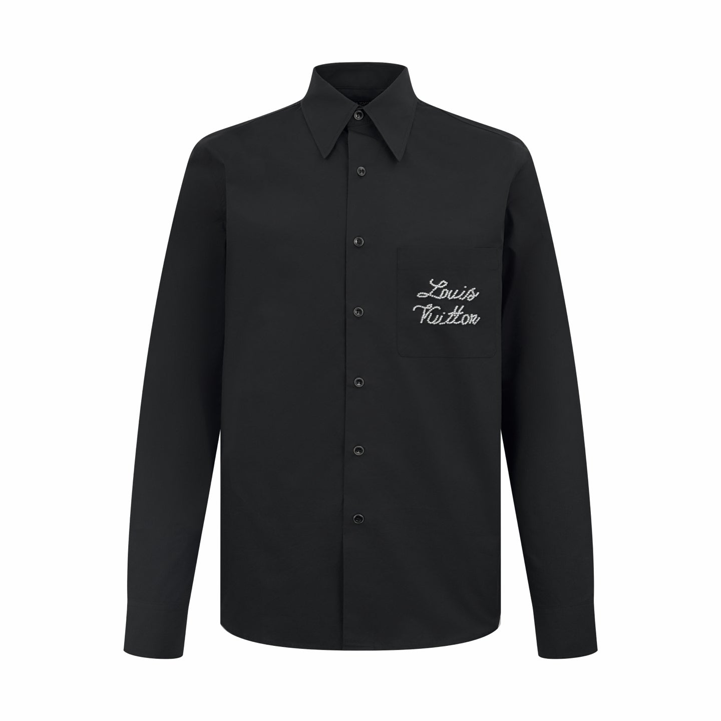 Louis Vuitton Beaded Signature Silk Blend Shirt