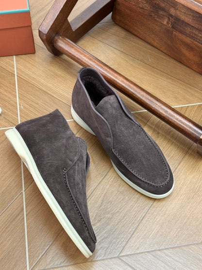Loro Piana Men's Fur-Lined Boots