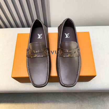 Louis Vuitton Pebbled Leather Driving Shoes
