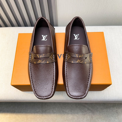 Louis Vuitton Pebbled Leather Driving Shoes