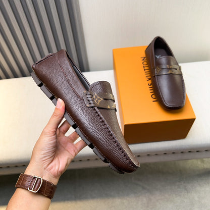 Louis Vuitton Pebbled Leather Driving Shoes