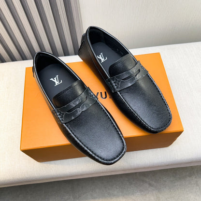 Louis Vuitton Pebbled Leather Driving Shoes