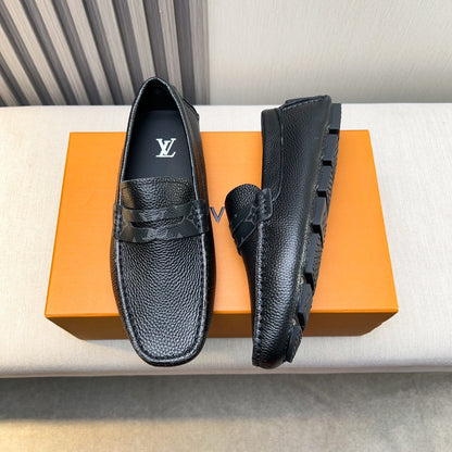 Louis Vuitton Pebbled Leather Driving Shoes
